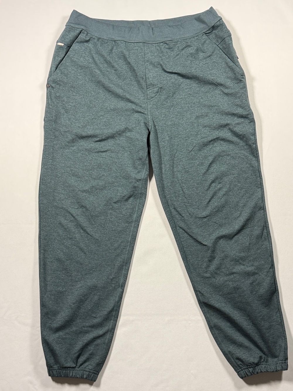 Vuori Men’s Coronado Sweatpants in Deep Sea Heather Teal Size Medium